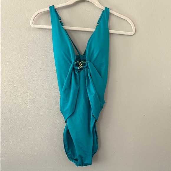 Trina Turk Monaco High Leg Plunge One Piece - Picture 2 of 10